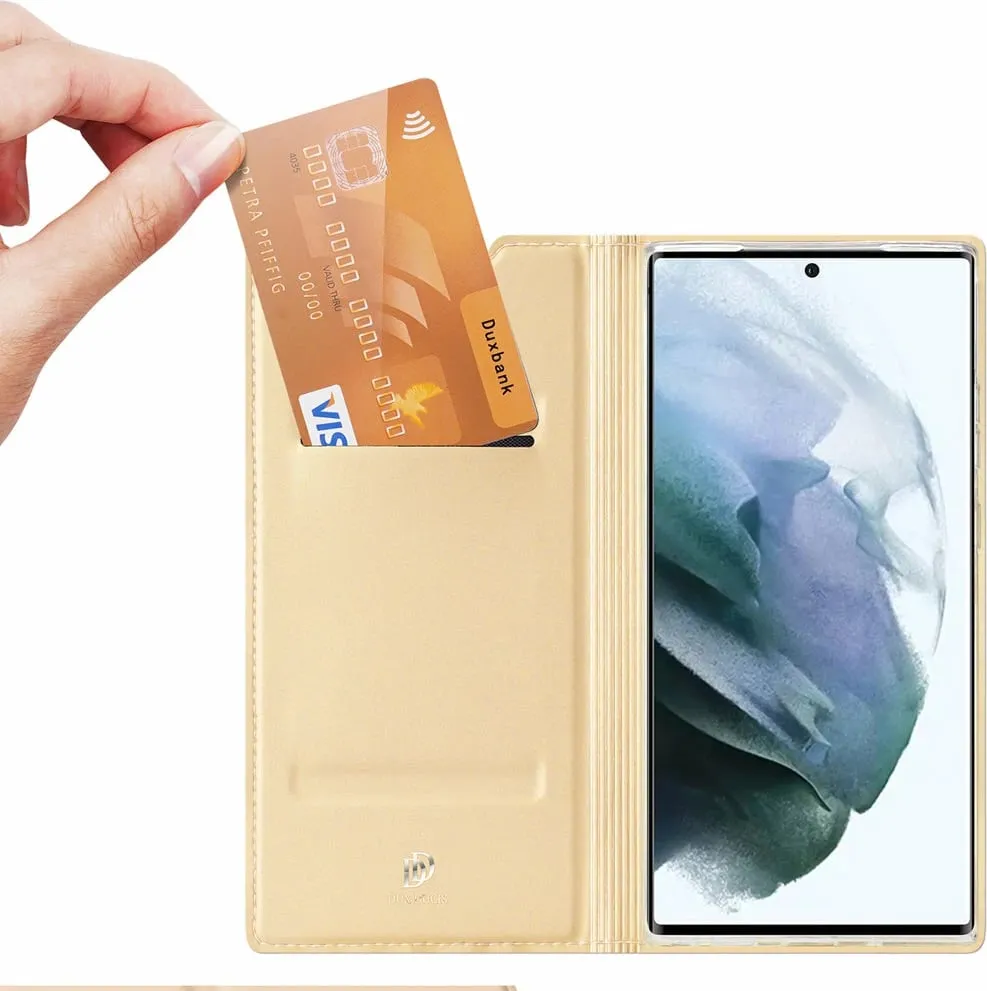 Mbështjellës Dux Ducis Skin Pro për Samsung Galaxy S22 Ultra, gold - 2
