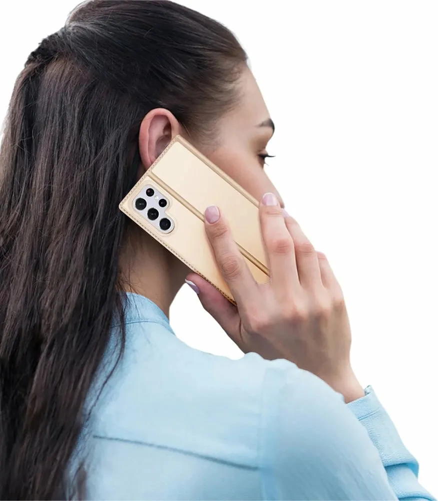 Mbështjellës Dux Ducis Skin Pro për Samsung Galaxy S22 Ultra, gold - 9
