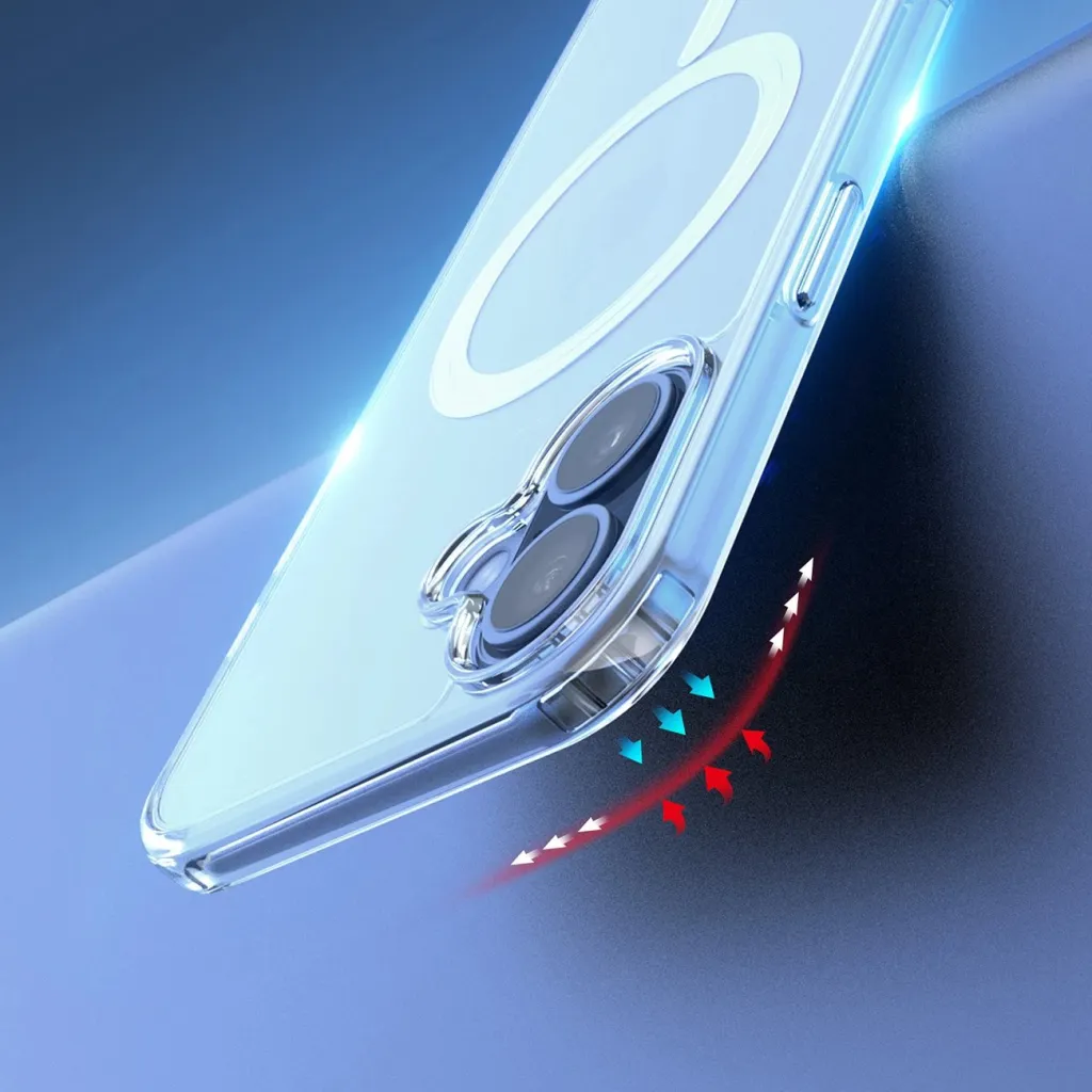 Mbështjellës Dux Ducis Clin Mag për iPhone 16, MagSafe, Transparent - 10