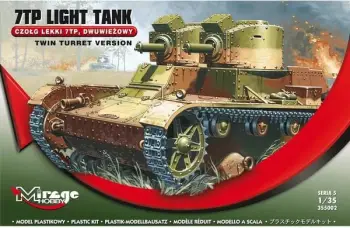 Model tank plastik Mirage 7TP Twin Turret, shkallë 1:35, për montim, shumëngjyrësh