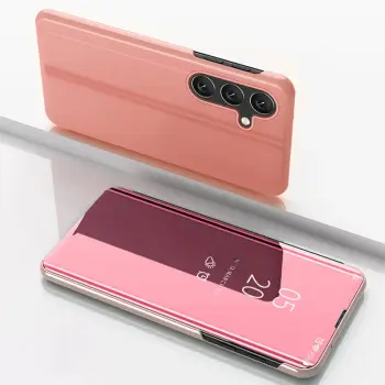 Mbështjellës Hurtel Clear View për Samsung Galaxy A36, Rozë