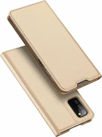 Mbështjellës Dux Ducis Skin Pro Bookcase për Samsung Galaxy A03s, ari