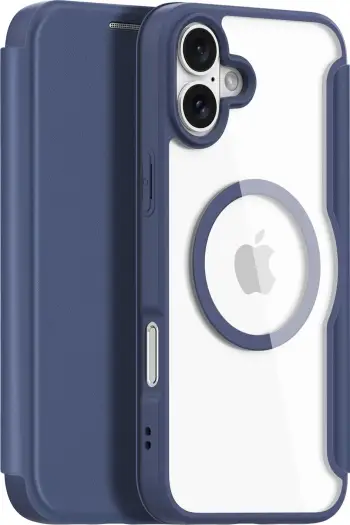 Mbështjellës Dux Ducis Skin X Pro për iPhone 16, MagSafe, me kapak, Kaltër