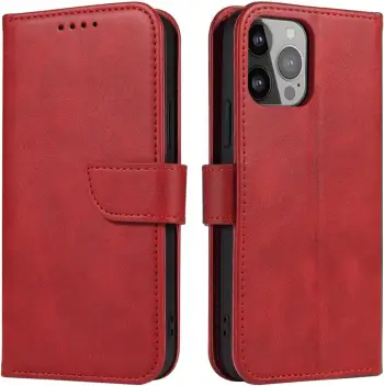 Mbështjellës Hurtel Magnet Case me kapak për Samsung Galaxy A26, e kuqe