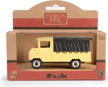 Maket veture Daffi PRL Collection Zuk, shkalla 1:43, i verdhë