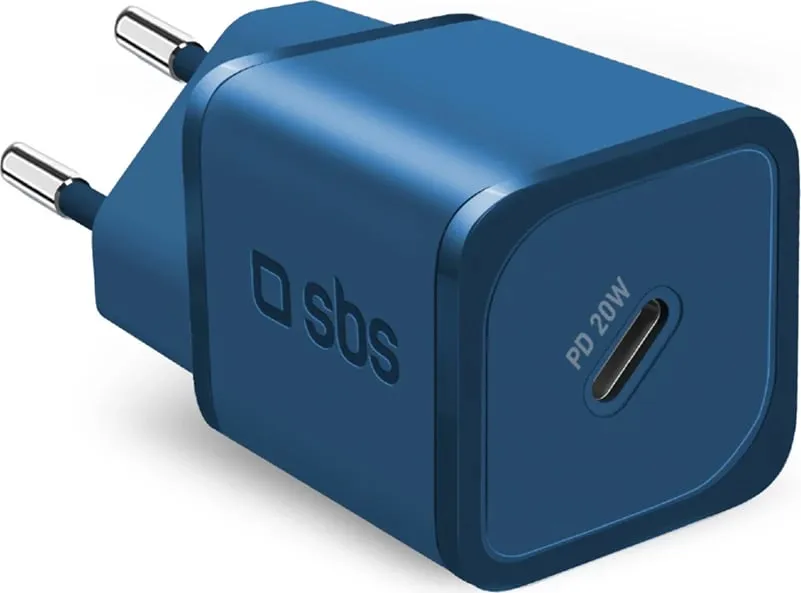 Karikues muri SBS TETRGAN1C20B, 20W, GaN, USB-C, Kaltër - 1