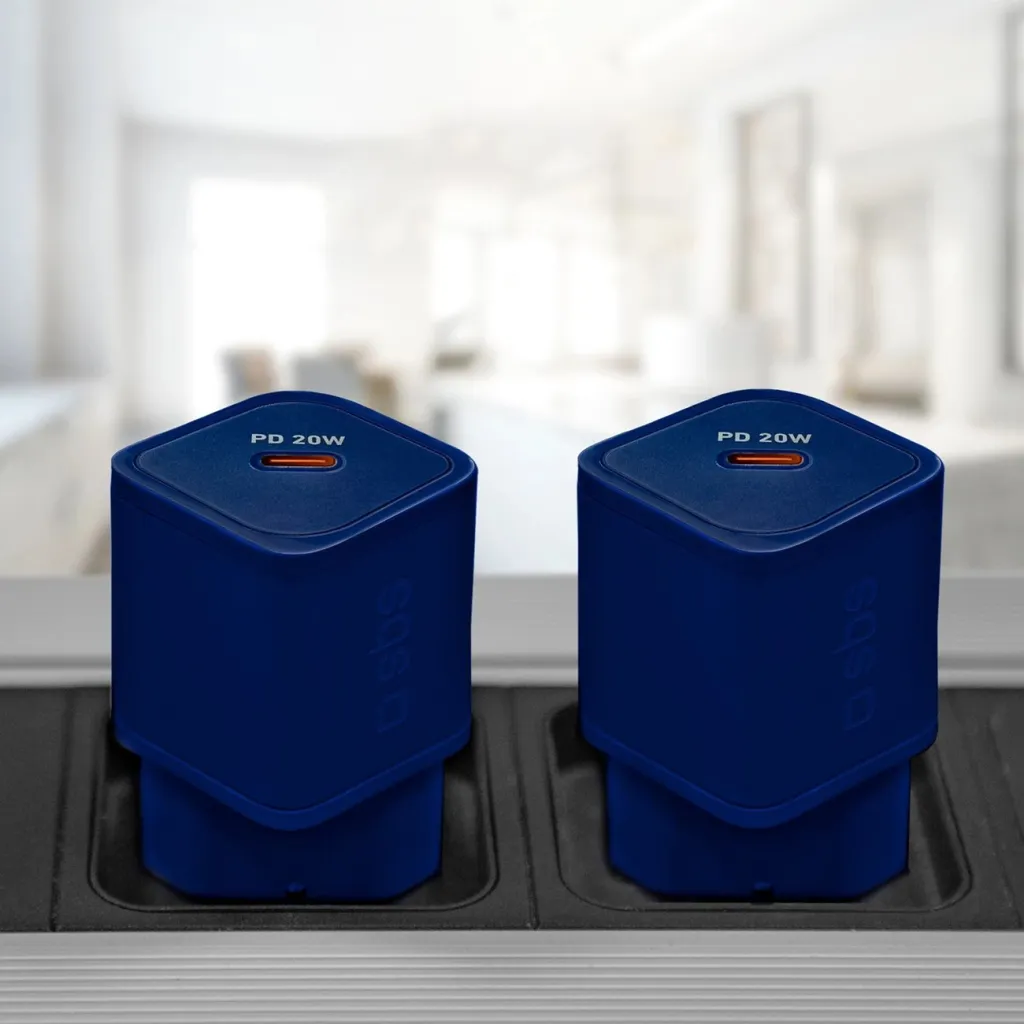 Karikues muri SBS TETRGAN1C20B, 20W, GaN, USB-C, Kaltër - 3