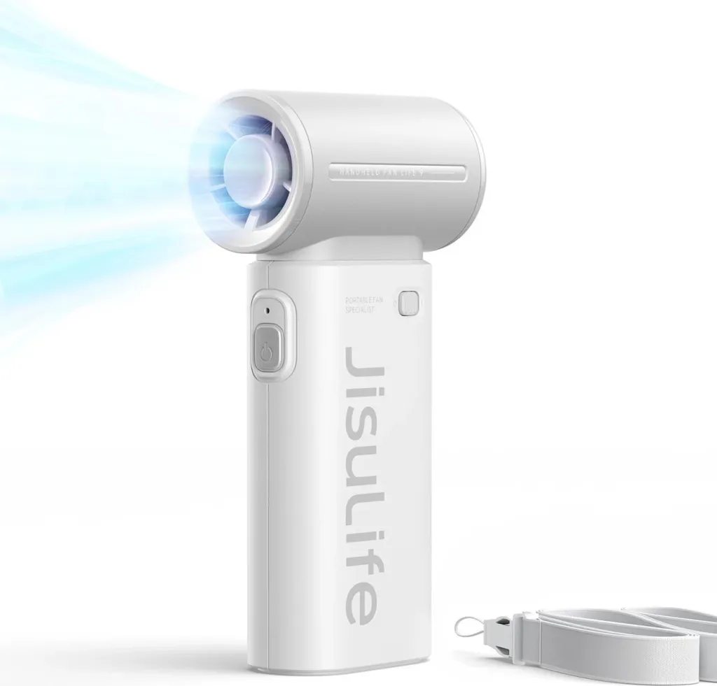 Ventilator dore Jisulife Life9, 3600mAh, USB-C, Gri - 2