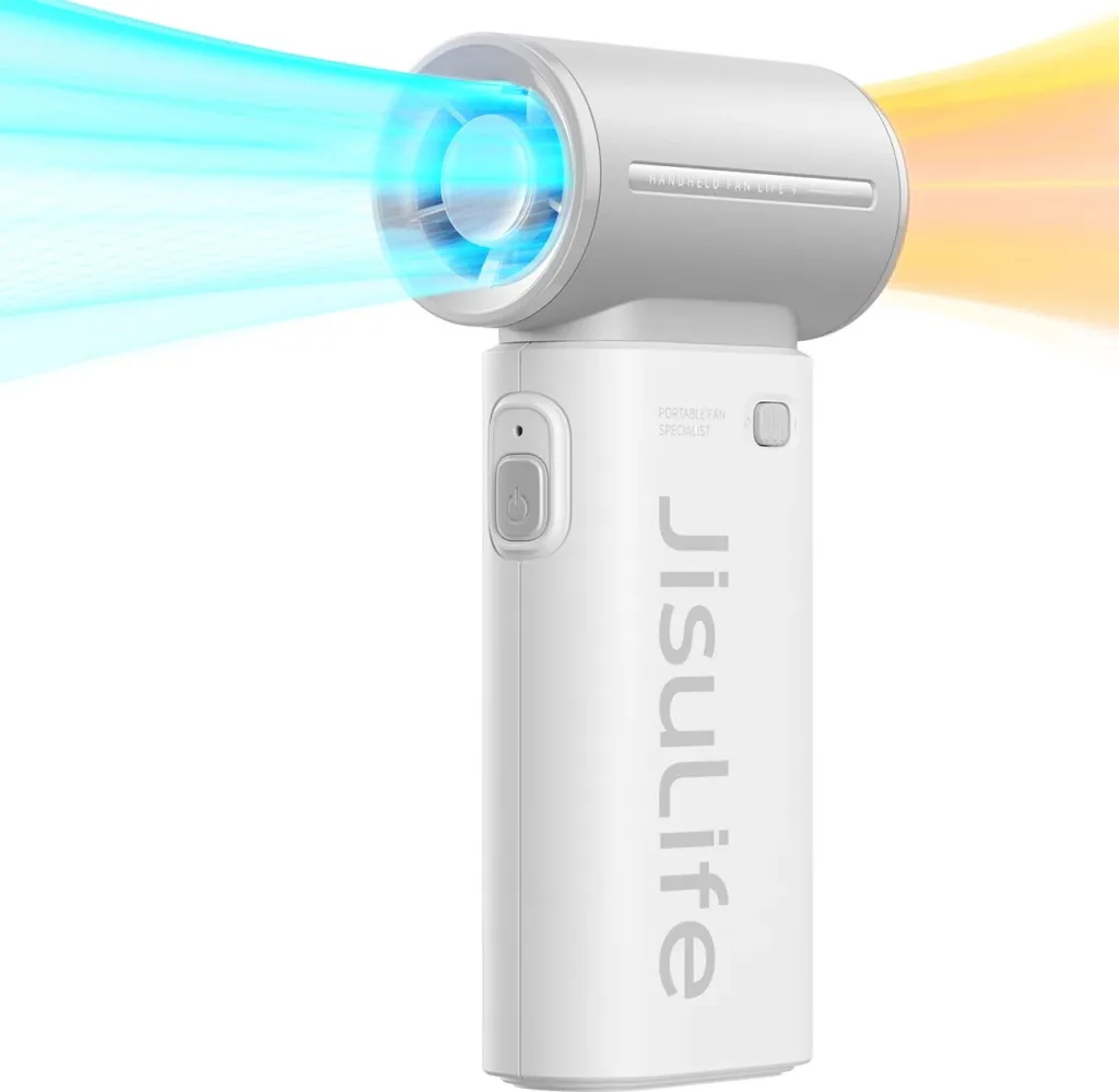 Ventilator dore Jisulife Life9, 3600mAh, USB-C, Gri - 9