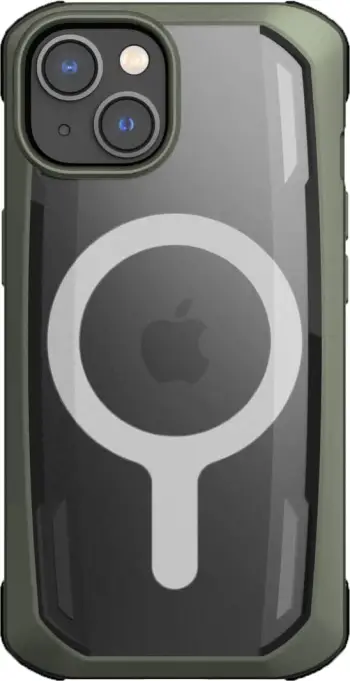 Mbështjellës Raptic X-Doria Secure Case për iPhone 14 Plus me MagSafe, i gjelbër