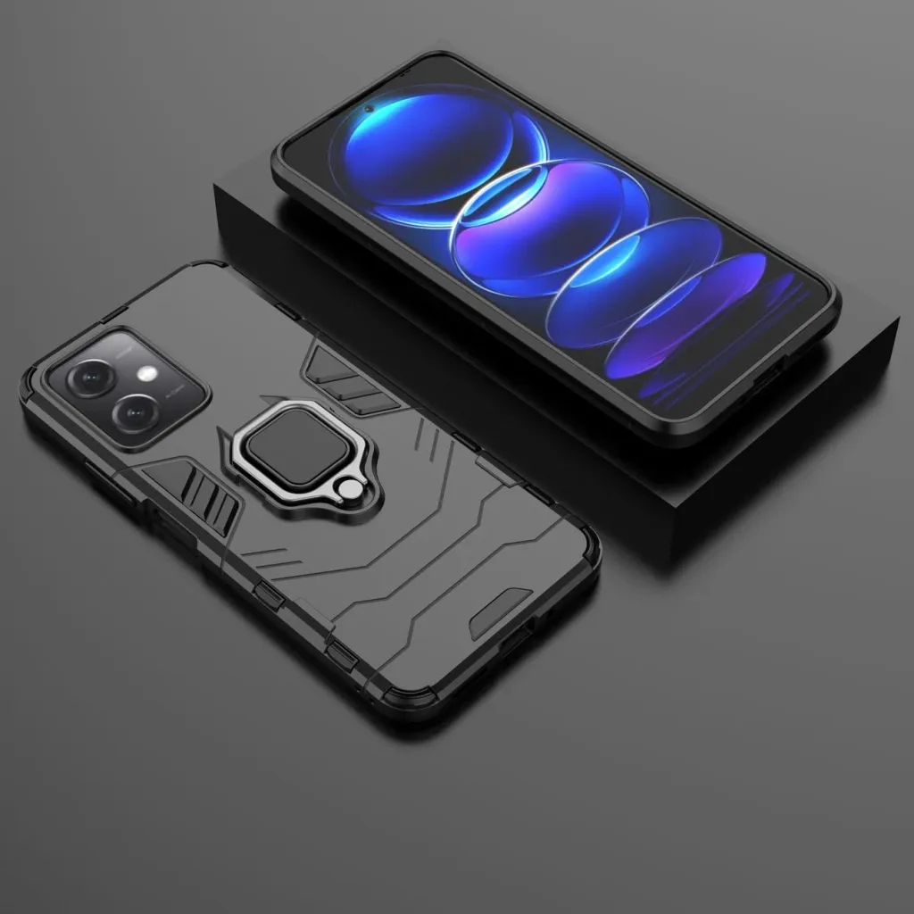 Mbështjellës Hurtel Ring Armor për Xiaomi Redmi Note 12 5G / Poco X5 5G, i zi - 5