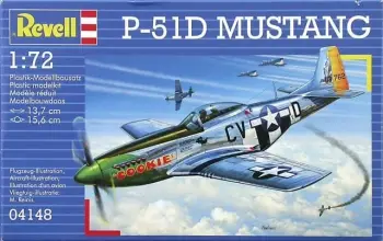 Model avioni Revell P-51D Mustang, maket luftarak, për montim, shumëngjyrësh