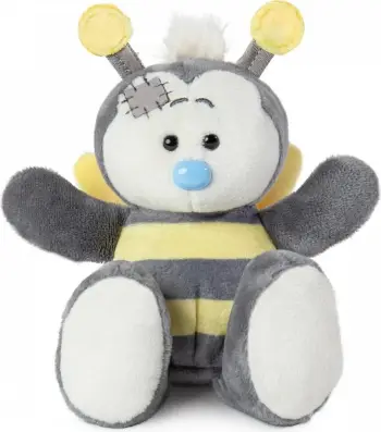 Lodër pelushi Teki Fizzy The Bee, 11cm, për fëmijë, shumëngjyrëshe
