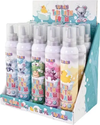 Shkumë banje për fëmijë Tuban Tubi, 200ml, ndryshon ngjyrë në jeshile