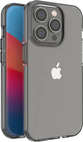 Mbështjellës Hurtel Spring Case për iPhone 14 Pro, TPU, i zi/transparente