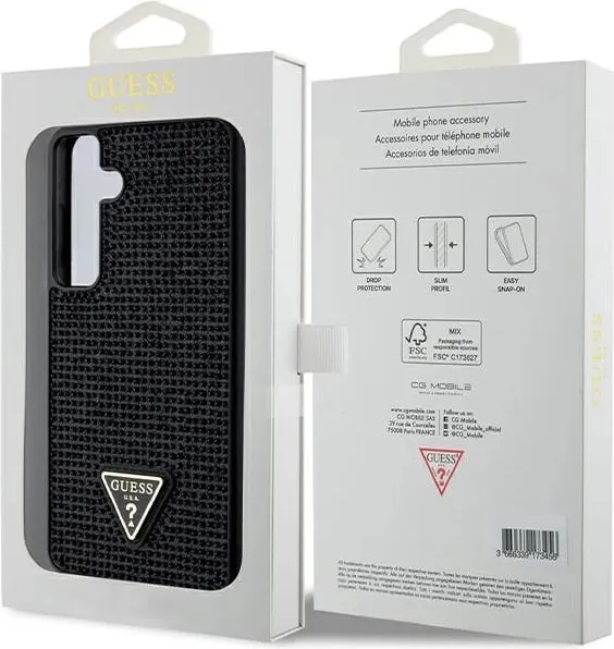 Mbështjellës Guess Rhinestone Triangle për Samsung Galaxy S24+, i zi - 2