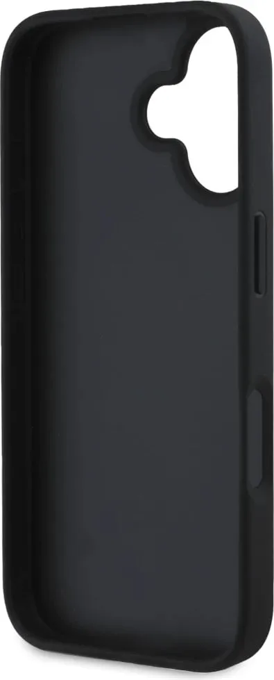 Mbështjellës Guess Grained Big 4G Logo Small Classic Logo për iPhone 16, e zezë - 7