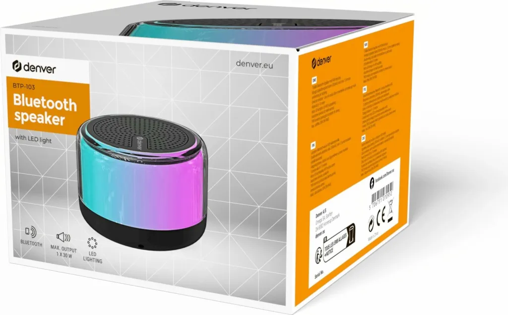 Altoparlant Bluetooth Denver BTP-103, kaltër - 5