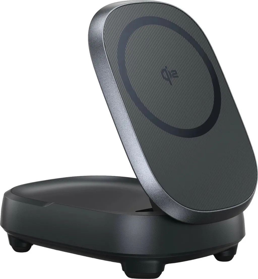 Karikues wireless INIU MagPro Stand, 15W, me adapter 20W, USB-C/USB-C, zi - 1