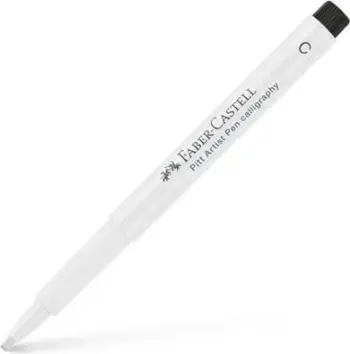 Stilolaps për vizatim Faber-Castell Pitt Artist Pen 167501, 1 ngjyrë, e bardhë, 2.5 mm, rrumbullakët