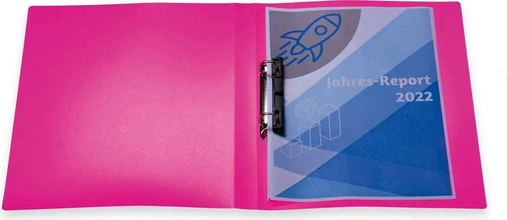 Ringbuch HERMA A4 PP neon rozë - 2