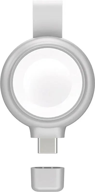 Karikues i shpejtë Apple Watch 4smarts MFi, USB-C, argjendtë - 1