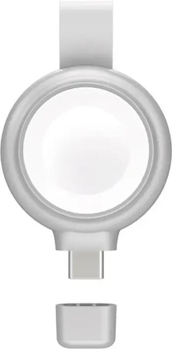 Karikues i shpejtë Apple Watch 4smarts MFi, USB-C, argjendtë
