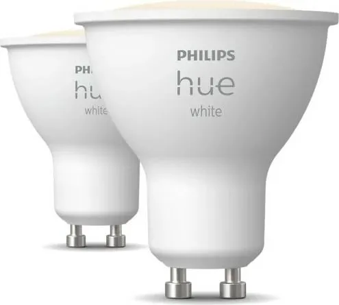 Llambë inteligjente Philips Hue White GU10, 4.2W, Bluetooth Zigbee, e bardhë e ngrohtë - 1