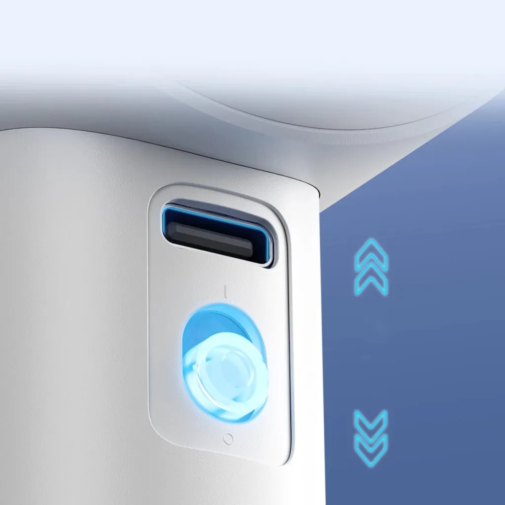 Ventilator dore Jisulife Pro1 FA53, 3600 mAh, ekran LED, USB-C, i bardhë - 8