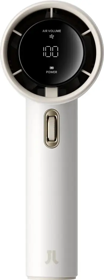Ventilator dore Jisulife Pro1 FA53, 3600 mAh, ekran LED, USB-C, i bardhë