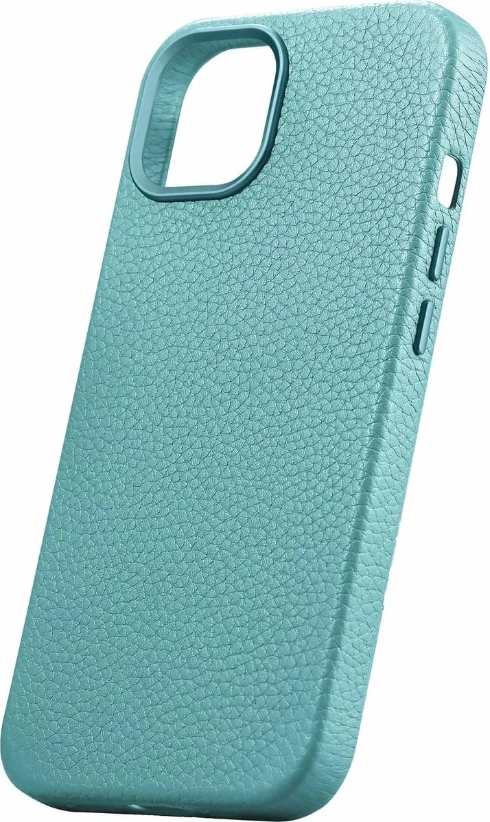 Mbështjellës iCarer Litchi Premium për iPhone 14 Plus me MagSafe, Lëkurë, Gjelbër - 4