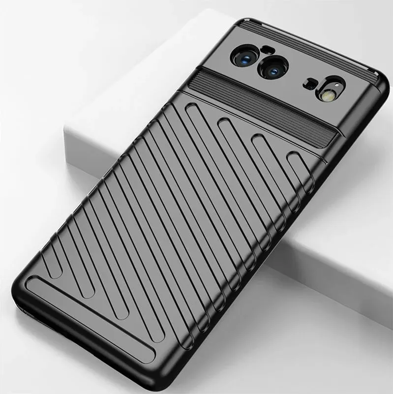 Mbështjellës Hurtel Thunder Case për Google Pixel 6, TPU, i zi - 14