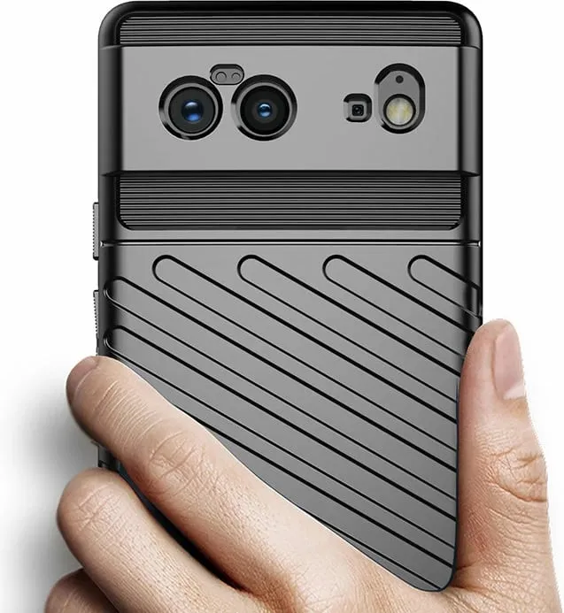 Mbështjellës Hurtel Thunder Case për Google Pixel 6, TPU, i zi - 4