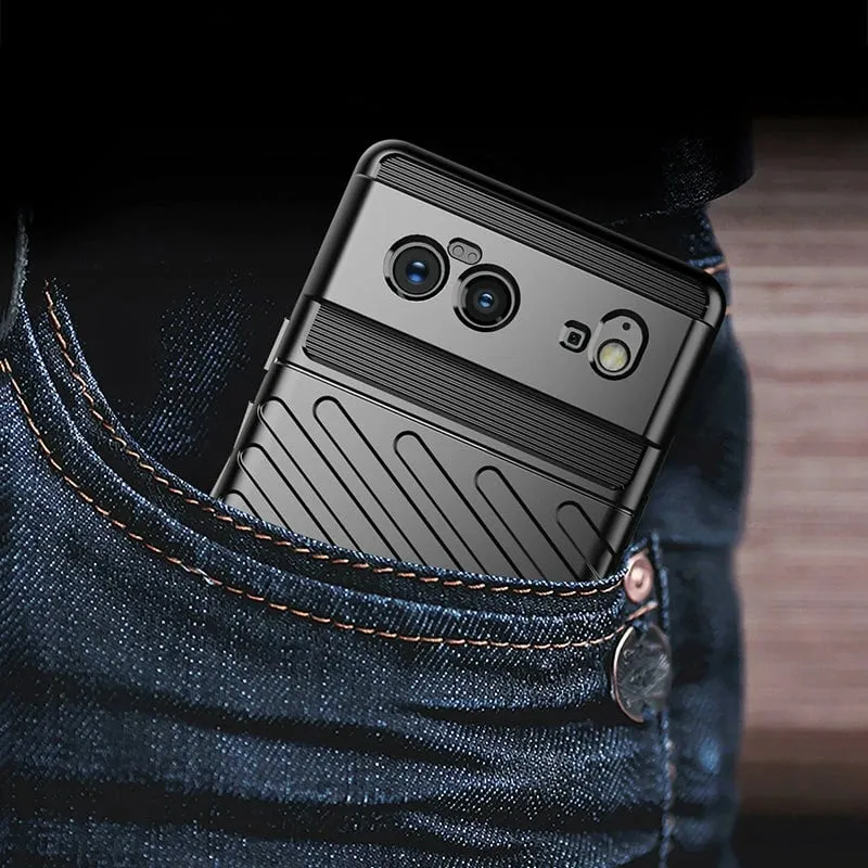 Mbështjellës Hurtel Thunder Case për Google Pixel 6, TPU, i zi - 8