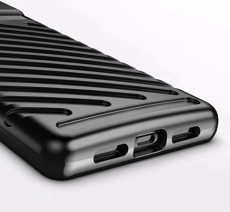 Mbështjellës Hurtel Thunder Case për Google Pixel 6, TPU, i zi - 10
