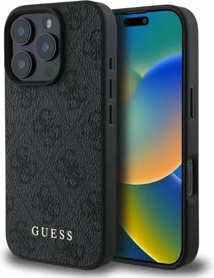 Mbështjellës Guess 4G Classic për iPhone 16 Pro, i zi - 1