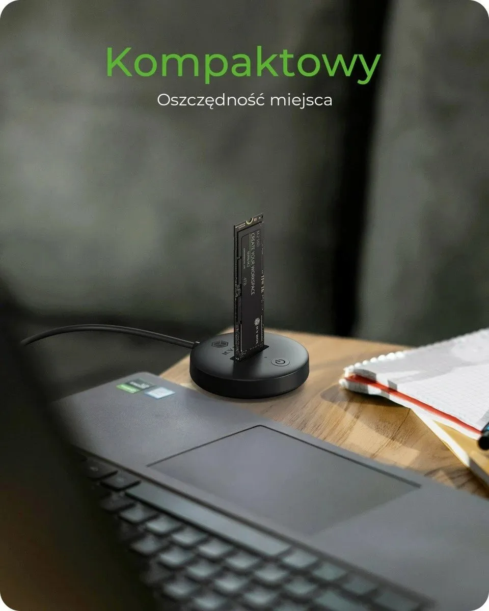 Docking Station për SSD IcyBox NVMe & SATA M.2 – Zezë - 2