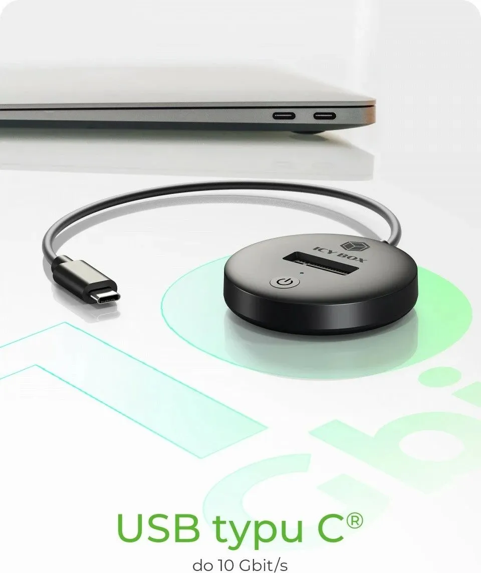 Docking Station për SSD IcyBox NVMe & SATA M.2 – Zezë - 5