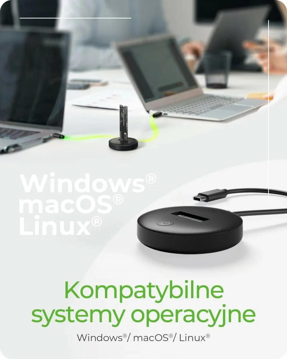 Docking Station për SSD IcyBox NVMe & SATA M.2 – Zezë - 6