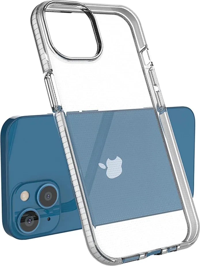 Mbështjellës Hurtel Spring Case për iPhone 14, TPU, i hollë, me kornizë të zezë - 3