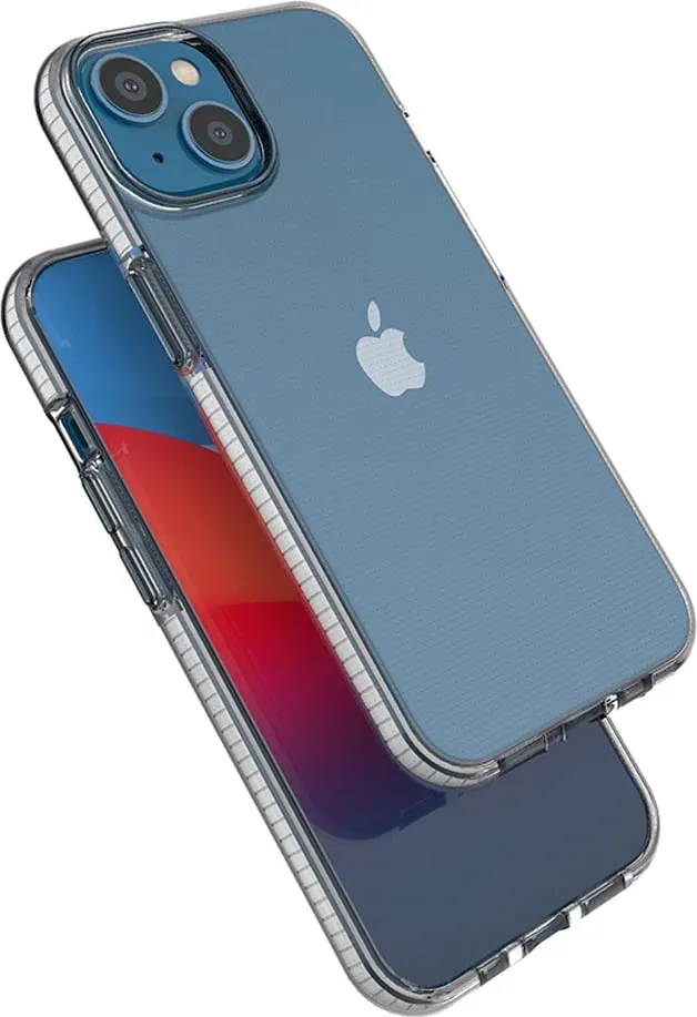Mbështjellës Hurtel Spring Case për iPhone 14, TPU, i hollë, me kornizë të zezë - 4