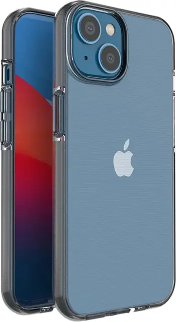 Mbështjellës Hurtel Spring Case për iPhone 14, TPU, i hollë, me kornizë të zezë