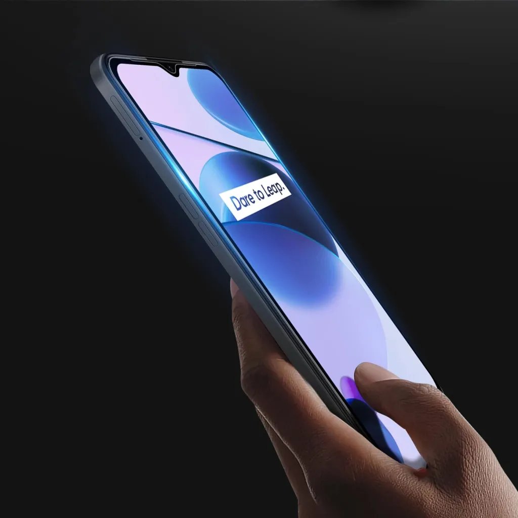 Xham i temperuar Dux Ducis 9D për Realme C35, me kornizë, i zi - 7