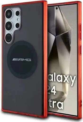 Mbështjellës AMG Transparent Bicolor MagSafe për Samsung Galaxy S24 Ultra, i zi