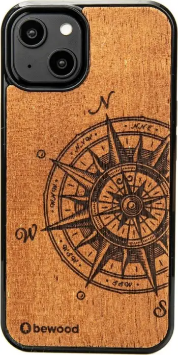 Mbështjellës druri për iPhone 14 Bewood Traveler Merbau, kafe