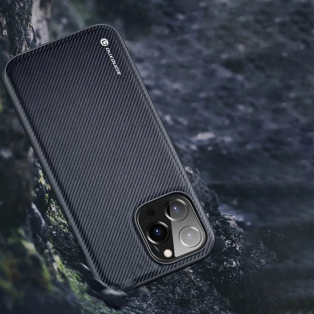 Mbështjellës Dux Ducis Fino për iPhone 14 Pro Max, najlon, kaltër - 12