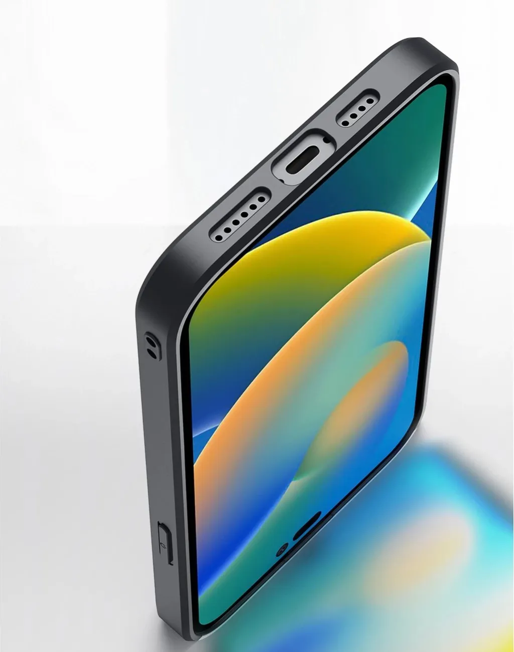 Mbështjellës Dux Ducis Fino për iPhone 14 Pro Max, najlon, kaltër - 13
