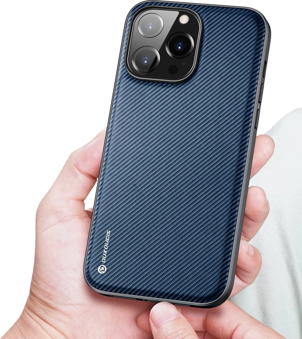 Mbështjellës Dux Ducis Fino për iPhone 14 Pro Max, najlon, kaltër - 4