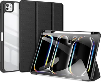 Mbështjellës Dux Ducis Toby për iPad Pro 11" (2024), me qëndrim, i zi