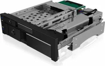 Bay disqesh Icy Box IB-173SSK, 2.5"/3.5" SATA SAS, 5.25", i zi